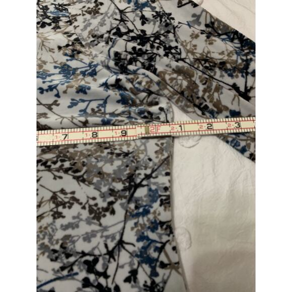 Pure Jill Velvet Velour Pullover Tunic Top XL Long Sleeve Floral COMFY - Picture 3 of 9